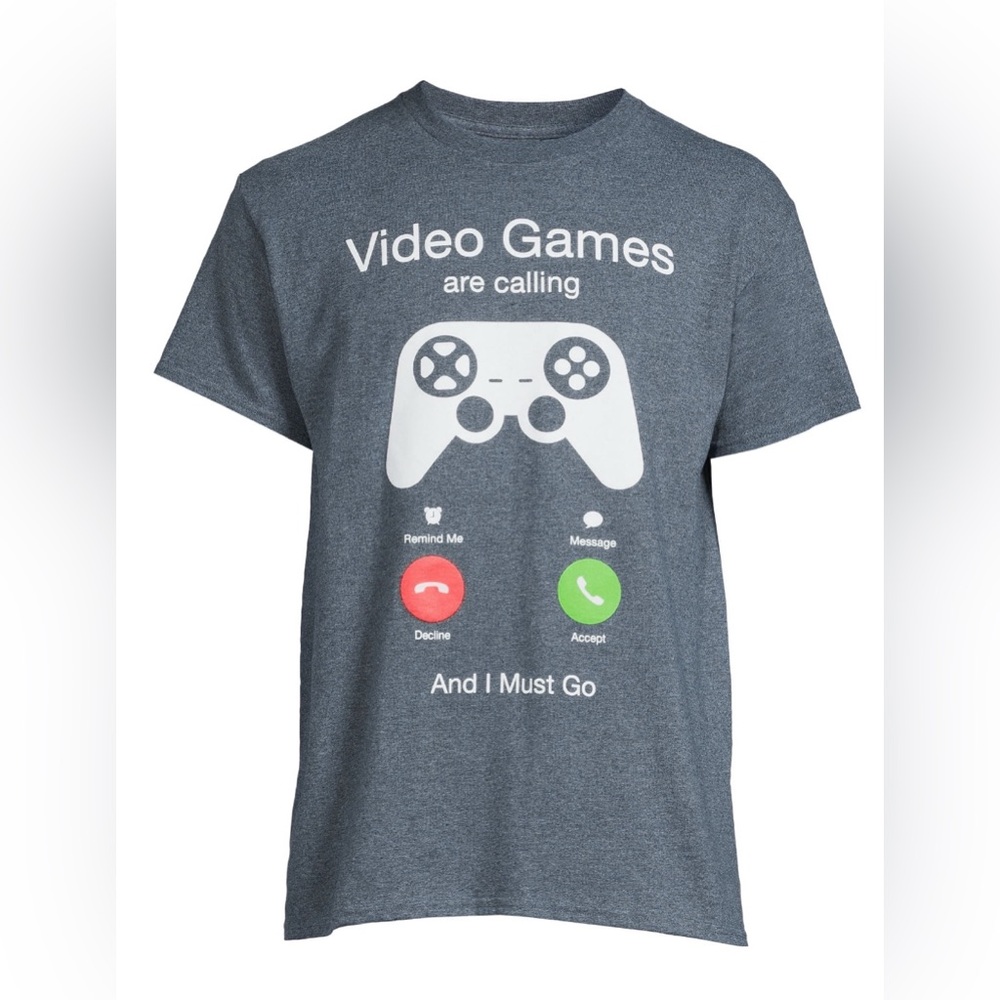 Games Calling Men's & Big Men's Graphic Tee with Short Sleeves